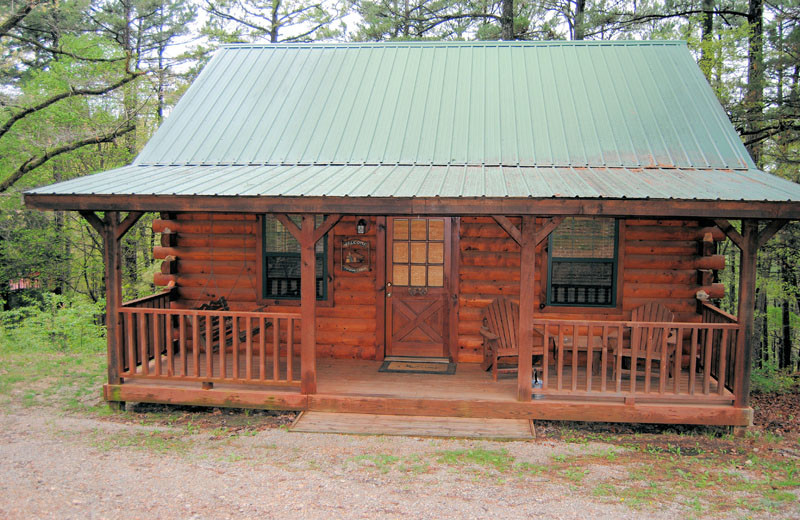 Cabin exterior at Cabin Fever Resort.