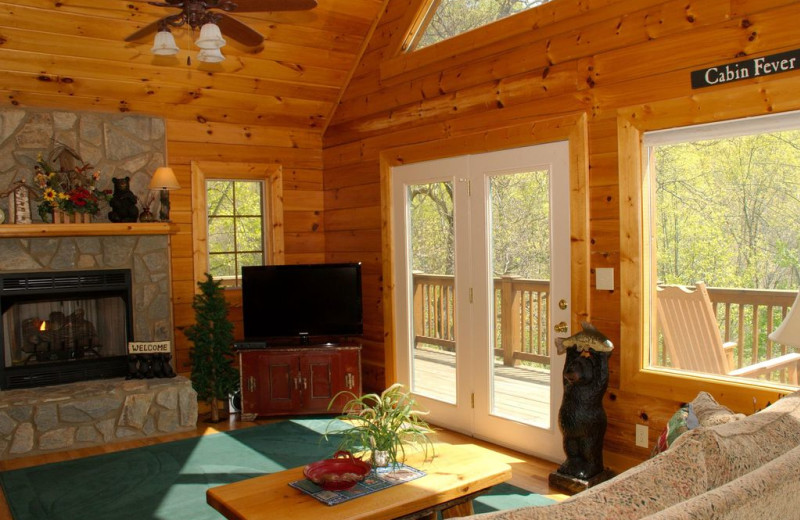 Rental living room at Premier Vacation Rentals.