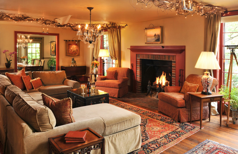 Living room at 1795 Acorn Inn Bed and Breakfast.