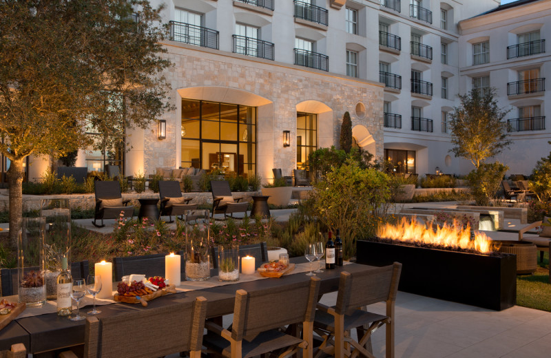 Patio dining at La Cantera Resort & Spa.