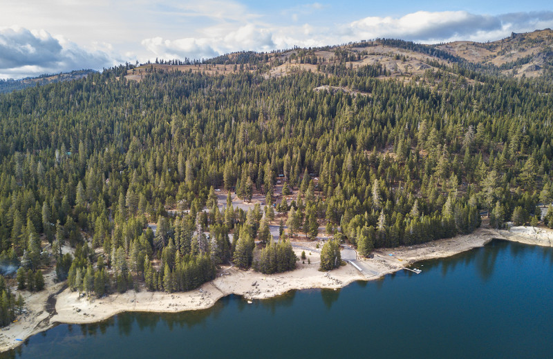 Campground at Lake Alpine Lodge.