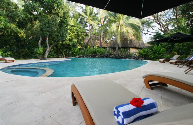 Outdoor pool at The Fiji Orchid.