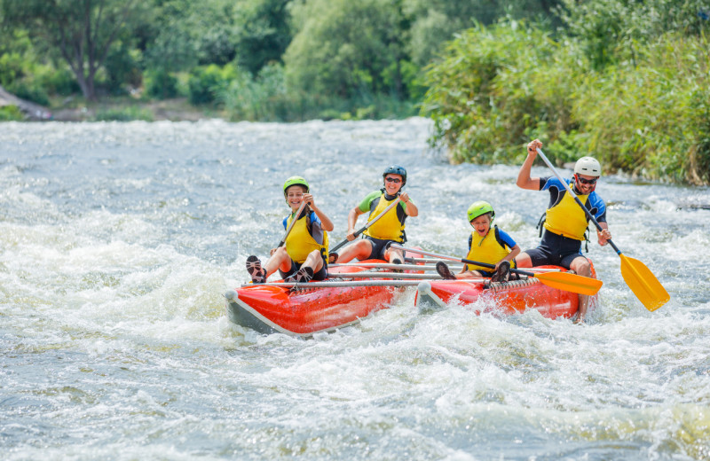 Rafting at The Glen Eden Resort.