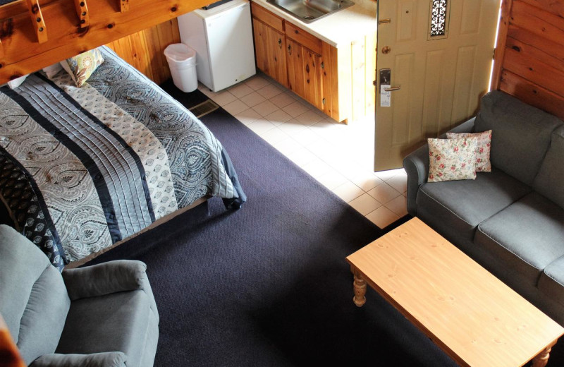 Guest room at Stone Fence Resort.