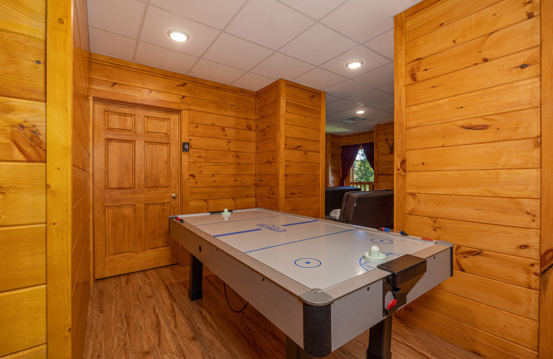 Air hockey at American Patriot Getaways Eagle's Sunrise.