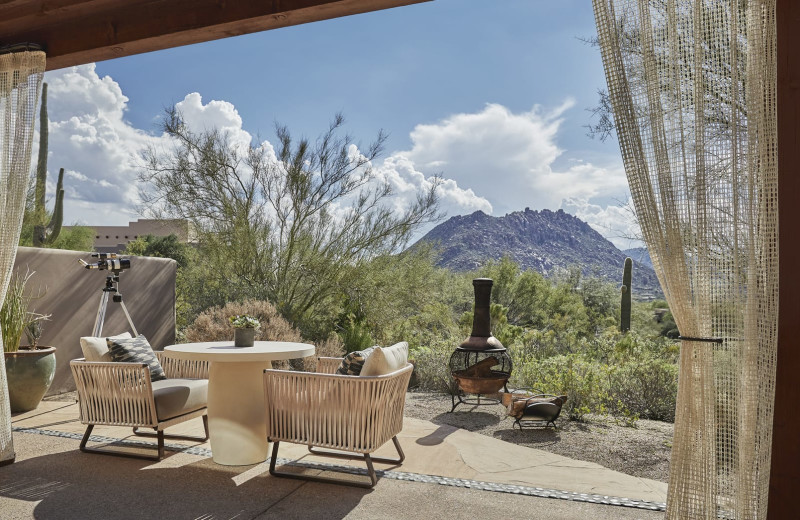 Guest balcony at Four Seasons Residence Club Scottsdale at Troon North.