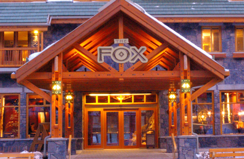 Front entrance at The Fox Hotel.