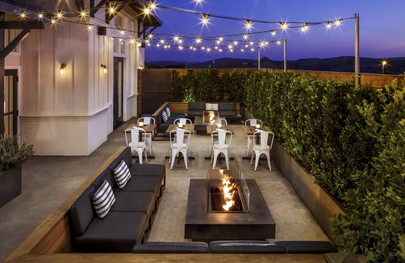 Patio at The Sanctuary Beach Resort.