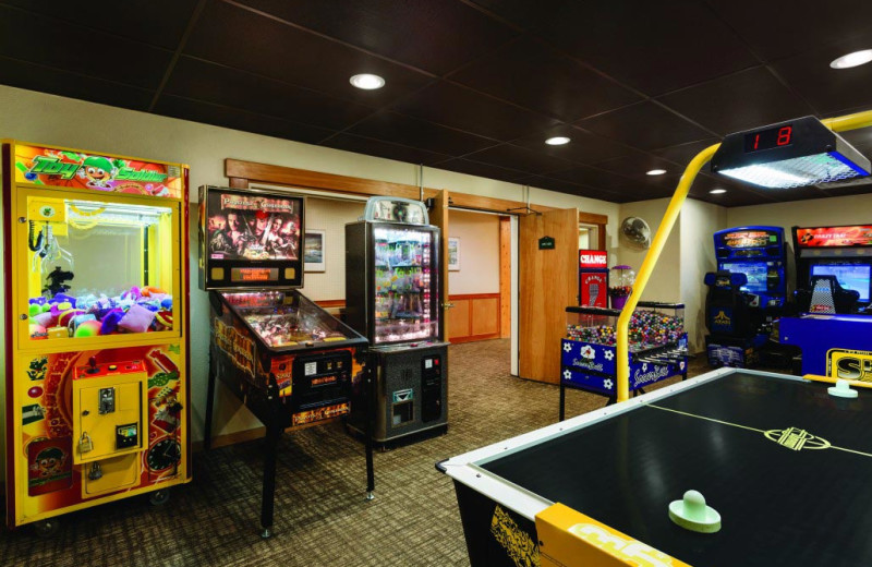 Arcade at Grand Timber Lodge.