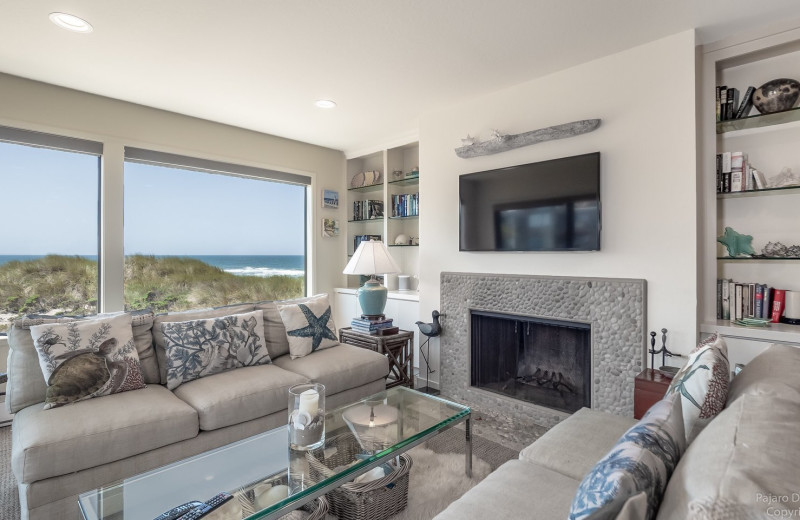 Rental living room at Pajaro Dunes Resort.