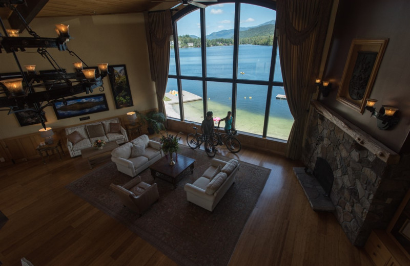 Lobby at Golden Arrow Lakeside Resort.