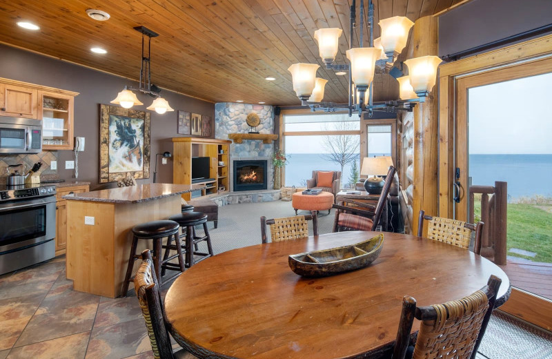 Cabin living room at Grand Superior Lodge.