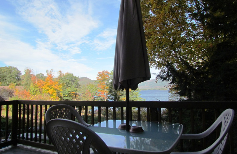 Cabin deck view at Contessa Resort.