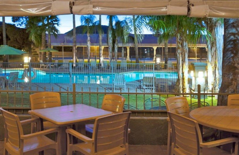 Outdoor pool at Riverpark Inn.