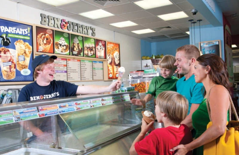 Ice cream parlor at The Breakers Resort.