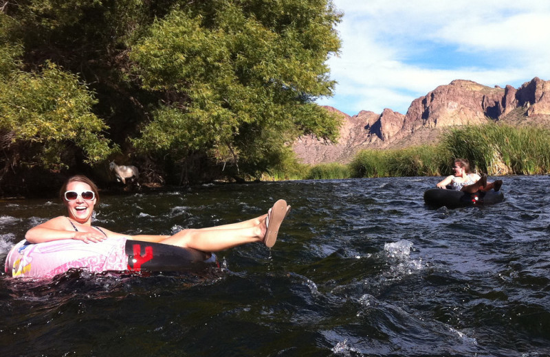 Lake at Saguaro Lake Guest Ranch.