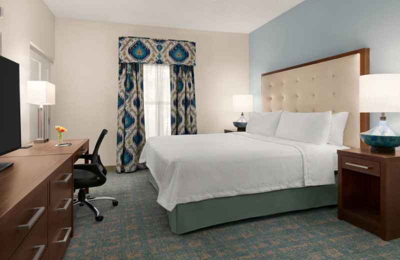 Guest room at Homewood Suites by Hilton Ft. Myers.