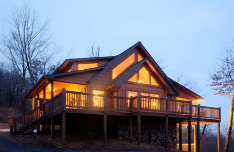 Cabin exterior at Blue Sky Cabin Rentals.
