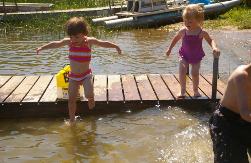 Kids swimming at Cozy Bay Resort.