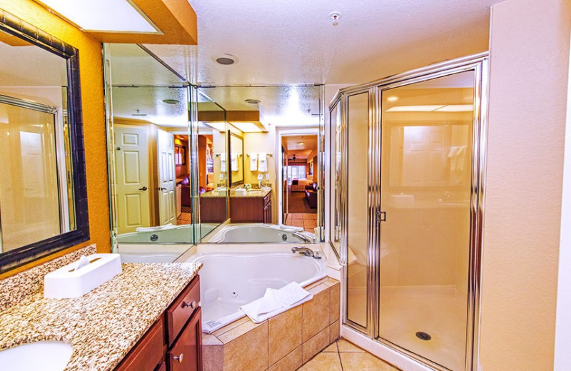 Guest bathroom at Westgate Lakes Resort & Spa.