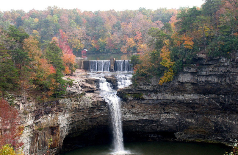 Waterfall at Mentone Cabins.