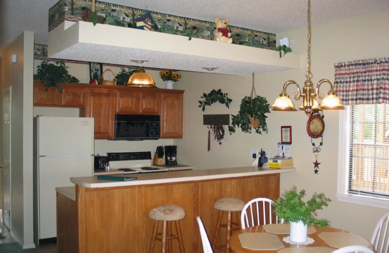 Condo kitchen at The Village At Indian Point.