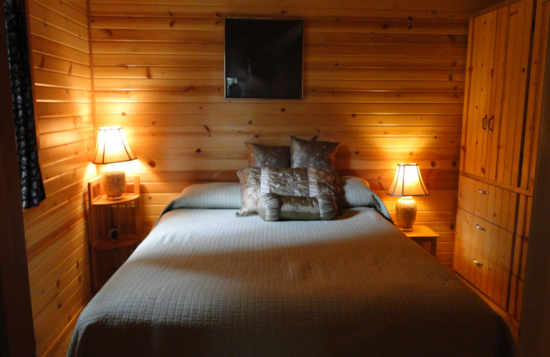 Guest room at Shakti Cove Cottages.