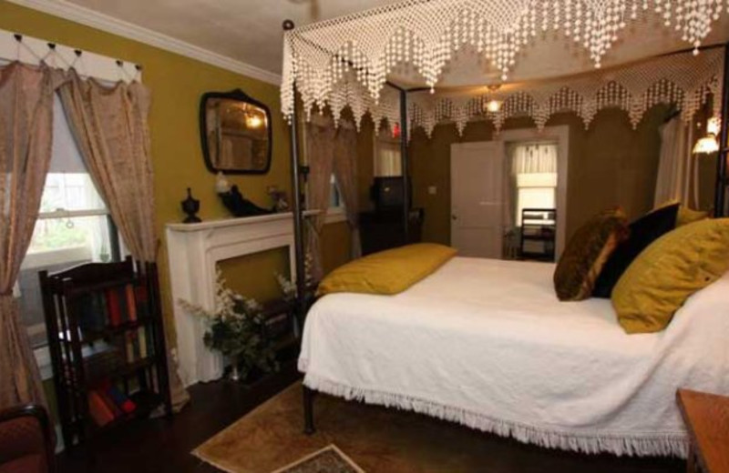 Guest bedroom at First Class Bed & Breakfast.