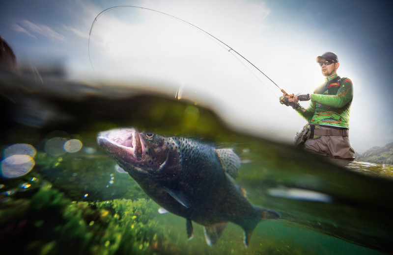 Fishing at Stoneridge Mountain Resort.