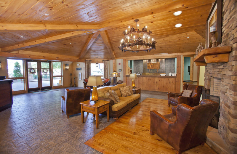 Lobby view at Holiday Inn Club Vacations Smoky Mountain Resort.