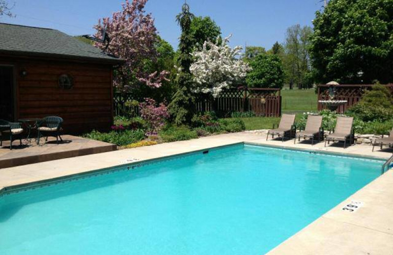 Outdoor pool at Chanticleer Guest House.