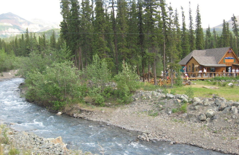 Exterior view of Denali Perch Resort.