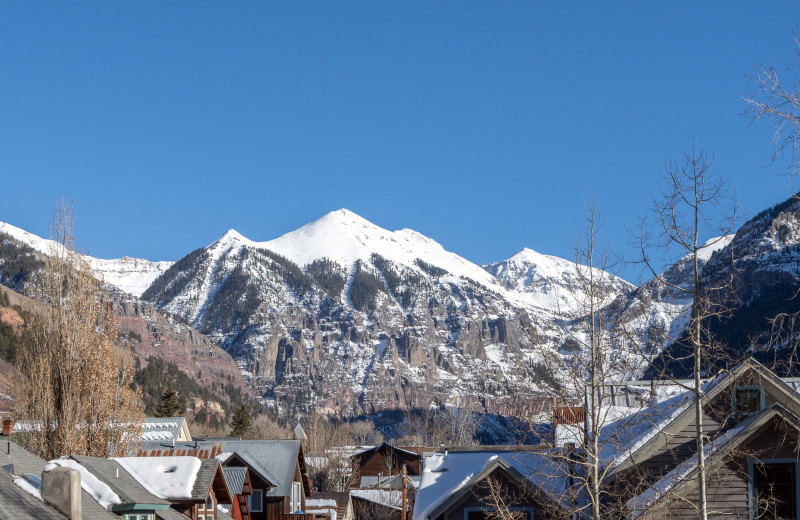 Mountain view at Accommodations in Telluride.