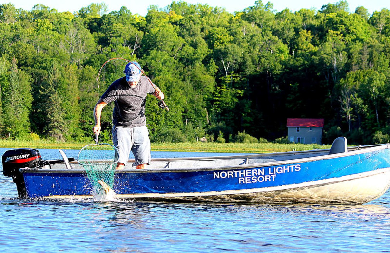 Fishing at Northern Lights Resort.