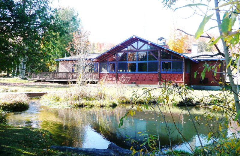 Fishing pond at Otsego Club and Resort.