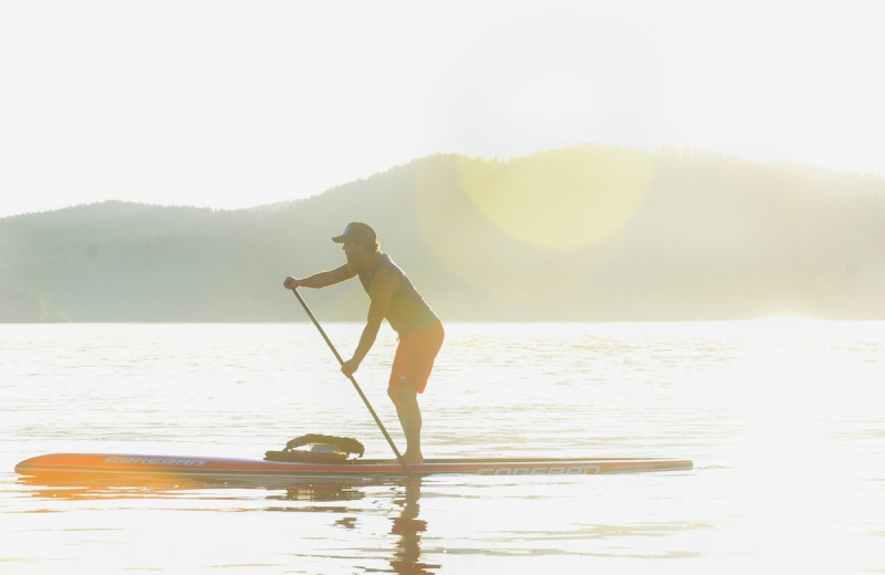 Paddle board at The Lodge at Whitefish Lake.