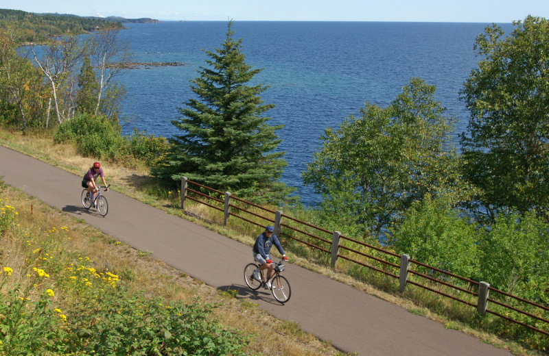 Biking at The Mountain Inn at Lutsen.