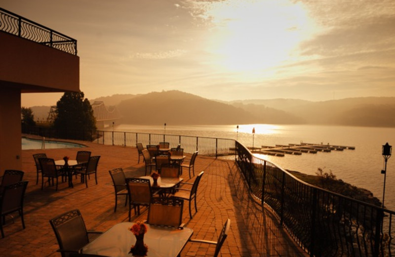 Outdoor dining at D' Monaco Luxury Resort.