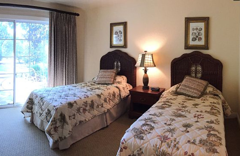 Rental bedroom at Leabridge Vacations.