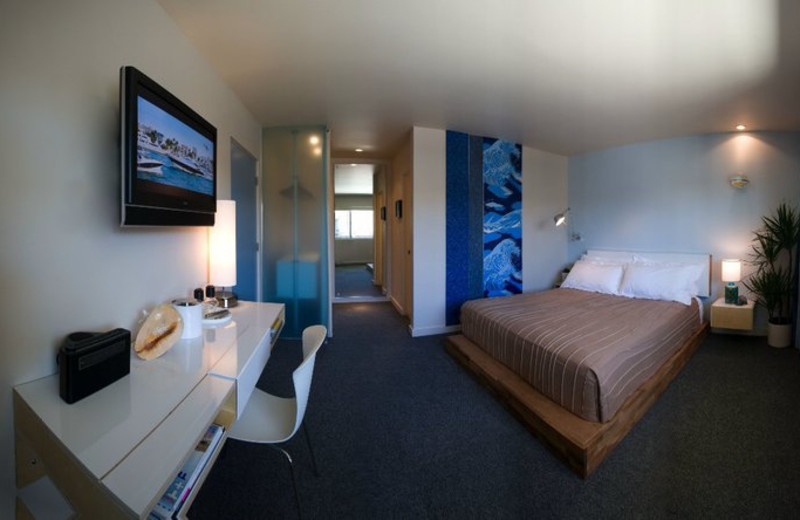 Guest room at The Pearl.