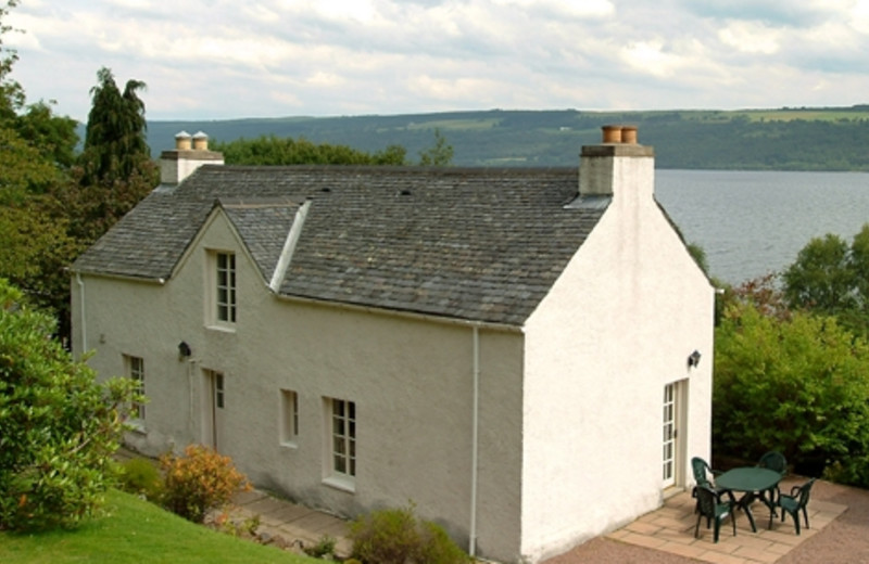 Cottage exterior at Loch Ness Cottages.