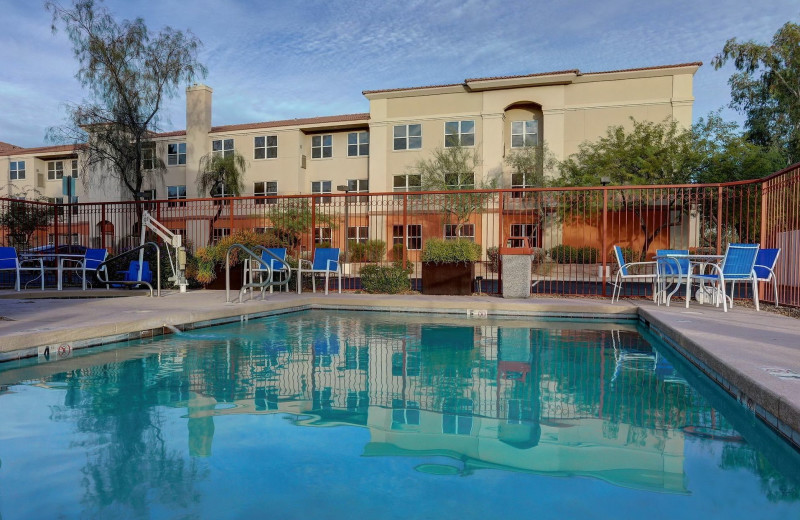 Outdoor pool at GreenTree Inn 