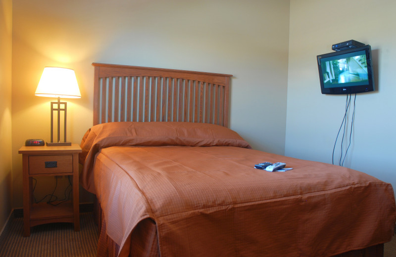 Guest rooms at Honey Creek Resort.