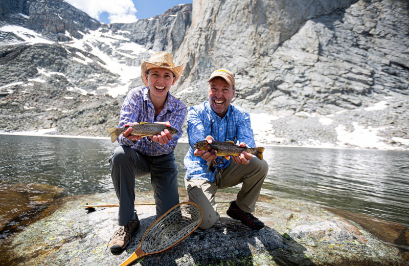 Fishing at Paradise Guest Ranch.