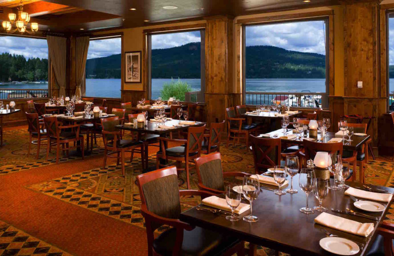 Dining at The Lodge at Whitefish Lake.