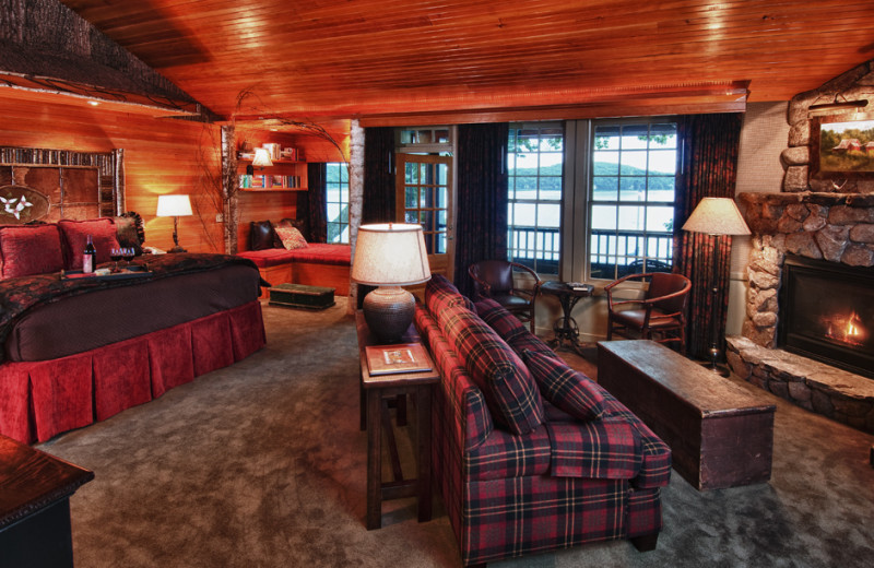 Cabin interior at Mill Falls at the Lake.
