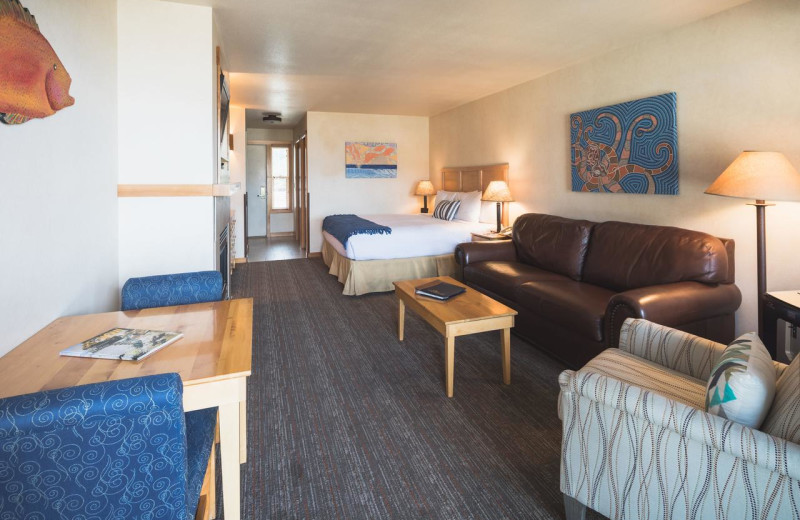 Guest room at Inn at Cape Kiwanda.