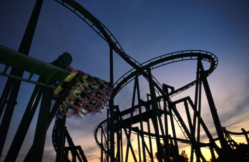 Roller coaster at Cedar Point Resort.