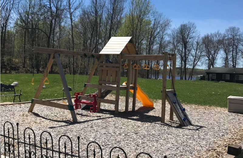 Playground at Sandy Point Lodge.