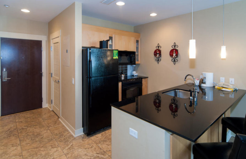 Rental kitchen at Destin Getaways.